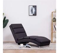 vidaXL Chaise longue kunstleer bruin 281291 Brun G