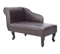 vidaXL Chaise longue kunstleer bruin242404 Brun G