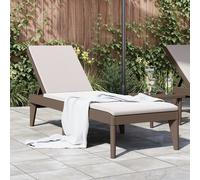 Vidaxl Chaise Longue Marron 186x60x29 Cm Pp