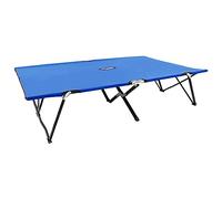 vidaXL Chaise Longue Pliable 2 Places Bleu Acier