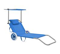 VidaXL 44322 chaise d'extérieur Linge Siège rembourré Polyester Bleu