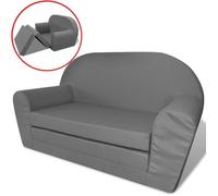 vidaXL Chaise longue pliable pour enfants Gris