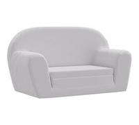 vidaXL Chaise longue pliable pour enfants Gris gris G