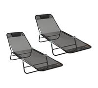 Chaise longue pliante Textilène Transat réglable de jardin terrasse vidaXL vidaX