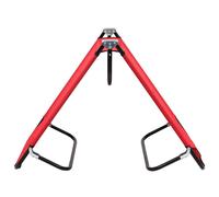 vidaXL Chaise longue pliante rouge acier