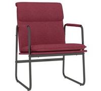 vidaXL Chaise longue Rouge bordeaux 55x64x80 cm Tissu Rouge G