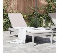 Vidaxl Chaise Longue Gris 186x60x29 Cm Pp Gris
