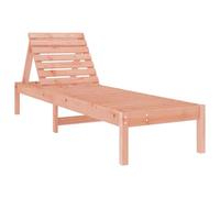 vidaXL Chaise Longue, Siège avec Dossier Réglable, Bain de Soleil, Transat de Jardin Terrasse Balcon, Scandinave, Bois Massif de Douglas