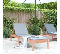 vidaXL Chaise longue 199,5x60x74 cm Bois massif de Douglas Dossier réglable