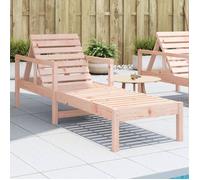 vidaXL Chaise Longue, Transat avec Dossiers Réglables et Accourdoirs, Bain de Soleil Jardin Piscine Terrasse Extérieur, Bois 832541