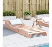 vidaXL Chaise Longue, Transat de Patio, Lit de Repos de Jardin, Bain de Soleil Piscine Terrasse Balcon, Moderne, Bois Massif 832578