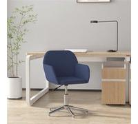 Chaise Pivotante de Bureau Gris Foncé Tissu Fauteuil Siège d'Ordinateur vidaXL