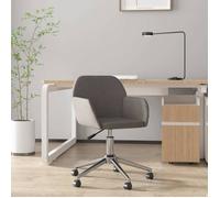 Chaise Pivotante de Bureau Gris Foncé Tissu Fauteuil d'Ordinateur vidaXL