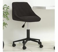 vidaXL Chaise pivotante de bureau 335481 – Siège ergonomique hauteur réglable – Noir velours