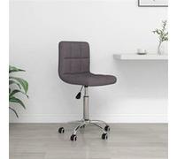 Chaise Pivotante de Bureau Siège de Bureau Chaise d'Ordinateur Chaise Ergonomique Salon Chambre Maison Intérieur Taupe Tissu