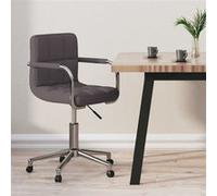 Chaise Pivotante de Bureau Chaise d'Ordinateur Siège de Bureau Fauteuil d'Ordinateur Intérieur Hauteur Réglable Taupe Tissu 334800