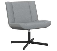 Vidaxl Chaise Tournante Gris Clair Tissu Moyen Tournante