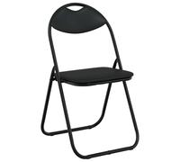 vidaXL Chaise pliante lot de 8 Noir simili cuir 48×43,5×81 cm Moderne compacte
