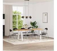 vidaXL Chaise pliante 8 pcs Noir 48 x 43,5 x 81 cm Simili cuir