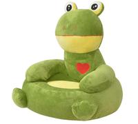 vidaXL Chaise pour enfants en peluche Grenouille Verte 80162