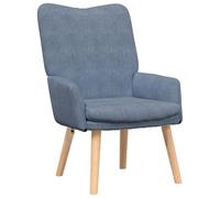 vidaXL Chaise Relaxante en Tissu Cordon Bleu