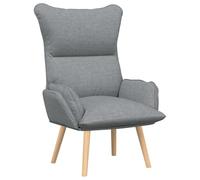 Chaise Relaxante Vidaxl En Tissu Gris Clair Gris