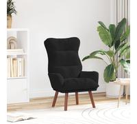 vidaXL Chaise relaxante en Velours Noir