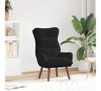 vidaXL Chaise relaxante en velours noir