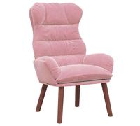 vidaXL Chaise relaxante en Velours Rose
