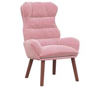 vidaXL Chaise relaxante en Velours Rose