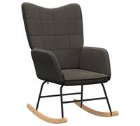 Chaise Relaxante Vidaxl Gris Foncé En Tissu Curly Imitant La Laine Gris