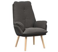 Vidaxl Chaise Relaxante Gris Foncé En Tissu Imitant La Laine Gris