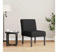 vidaXL Chaise rembourrée noir tissu