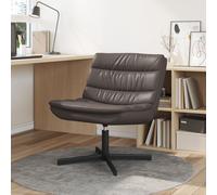 Vidaxl Chaise Tournante Chocolat Simili Cuir Moyenne Ergonomique