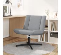 Vidaxl Chaise Tournante Gris Clair Tissu Moyen Tournante