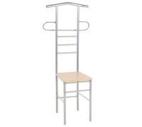 vidaXL Chaise valet de nuit lot de 2 métal