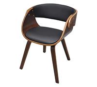 Chaise de salle à manger avec cadre en bois Marron