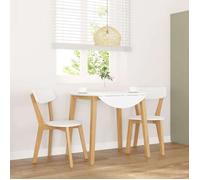 vidaXL Chaises à Manger 2 pcs Bois Massif Caoutchouc, Chaise à dîner, Chaise, Chaise de Salon, chaises à dîner, Chaise de Cuisine, Chaise d'accent