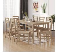 vidaXL Chaises à manger lot de 8 Bois d'acacia massif 3106440