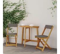 Vidaxl Chaises De Bistrot D'extérieur 2 Pcs Gris Foncé 40 X 53 X 80 Cm