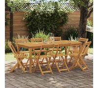 Vidaxl Chaises De Bistrot D'extérieur 8 Pcs Naturel 40 X 53 X 80 Cm