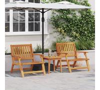 Vidaxl Chaises De Jardin 2 Pcs 76x67x73.5 Cm Bois Massif D'acacia