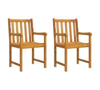 Vidaxl Chaises De Jardin 2 Pcs Bois D'acacia Solide