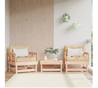 vidaXL Chaises de Jardin 2 pcs, Sièges avec Accoudoir, Fauteuils avec Dossier, Meuble de Terrasse Patio Extérieur, Bois 825387