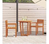 Vidaxl Chaises De Jardin 2 Pièces 50x53x80 Cm Bois Massif Acacia
