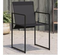 vidaXL Chaises de jardin 4 pièces 4008593 – acier et textilène – Noir