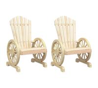 vidaXL Chaises de jardin Adirondack 2 pcs. Sapin massif
