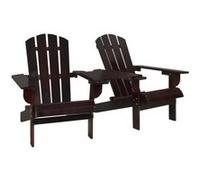 Bois de Sapin Chaises de Jardin Adirondack et Table Gris Patio Terrasse vidaXL