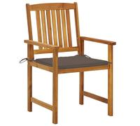 vidaXL Chaises de jardin avec coussins 2 pcs. Bois massif acacia