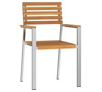 Vidaxl Ensemble De Chaises De Jardin Bois Naturel Bois D'acacia Medium